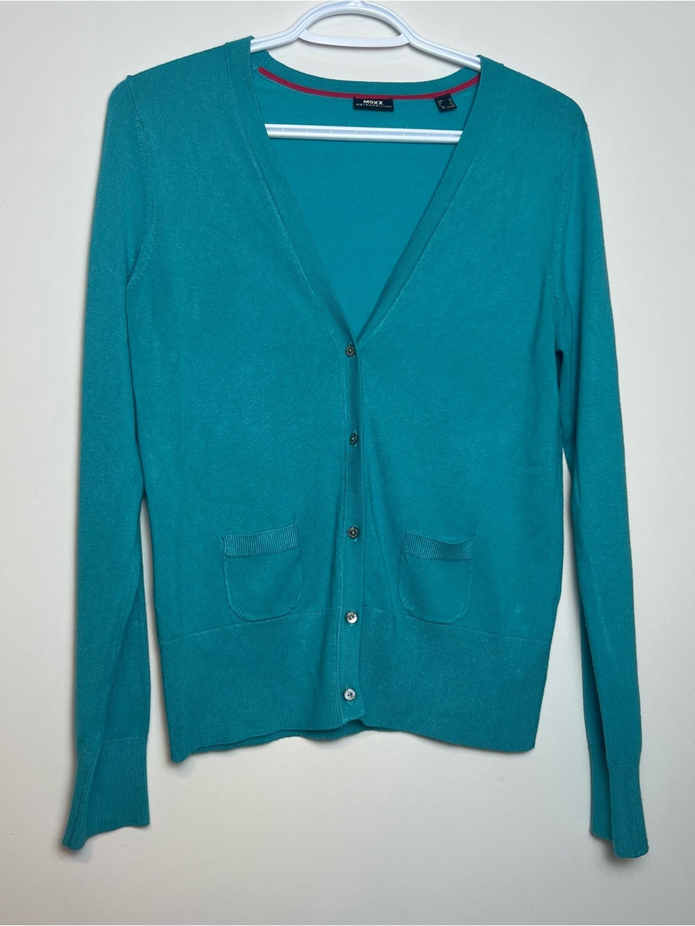 Mexx Teal V-Neck Button Cardigan